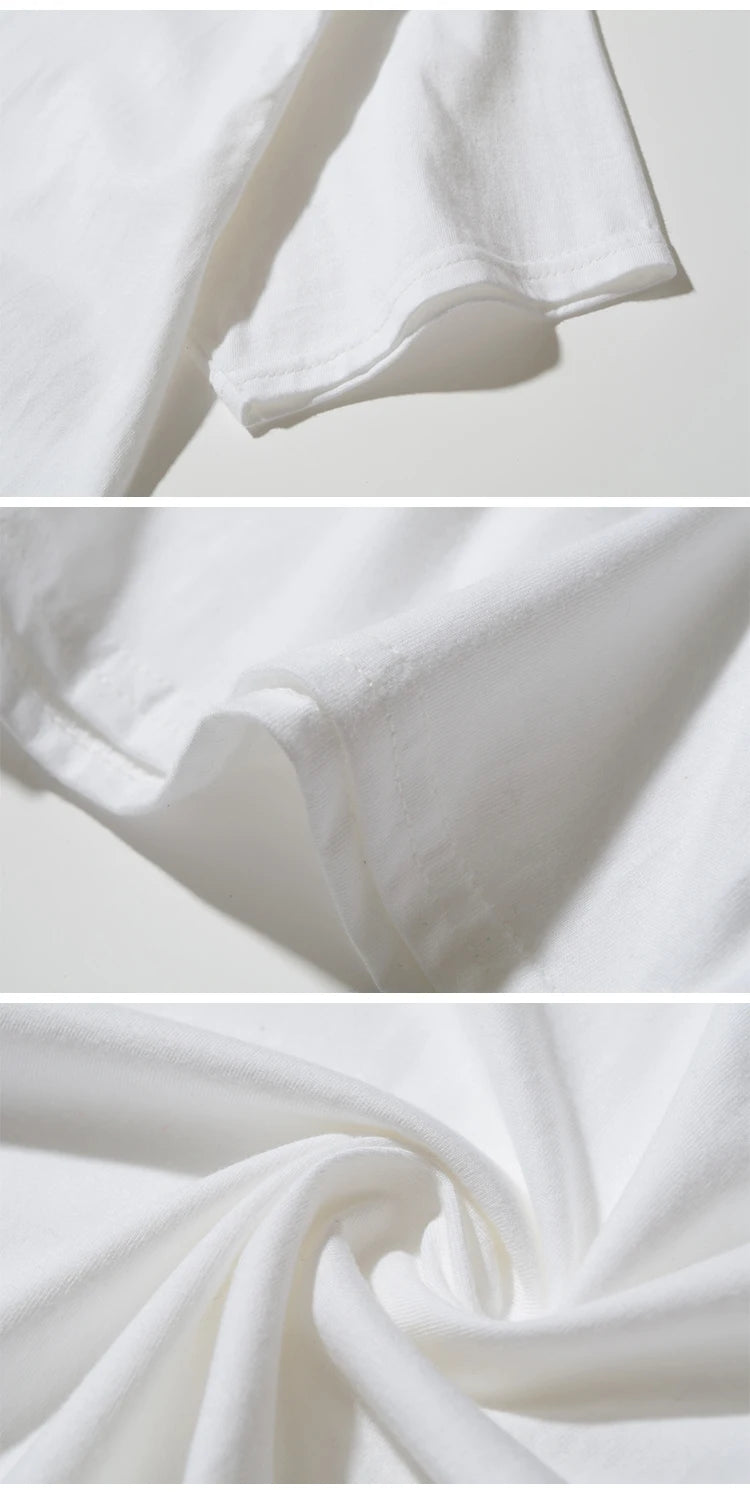 Summer New High-end Pure Cotton Korean-style Casual and Versatile Round-neck Short-sleeved T-shirt, All-cotton Light Luxury