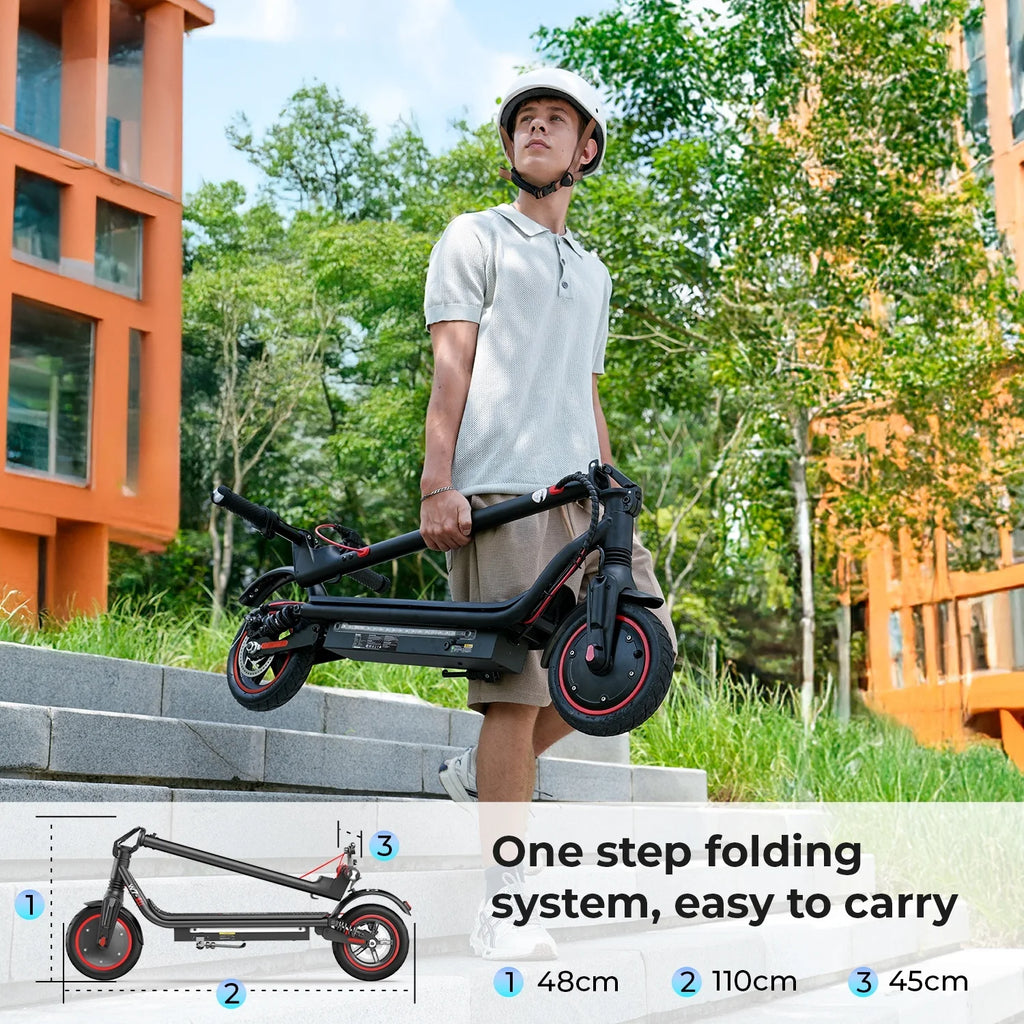 iScooter Electric Scooter W7 8.5Inch 36V 10.5Ah 650W Motor 25-35km Range 4-Speed Modes 35km/h double shock absorbers E Scooters