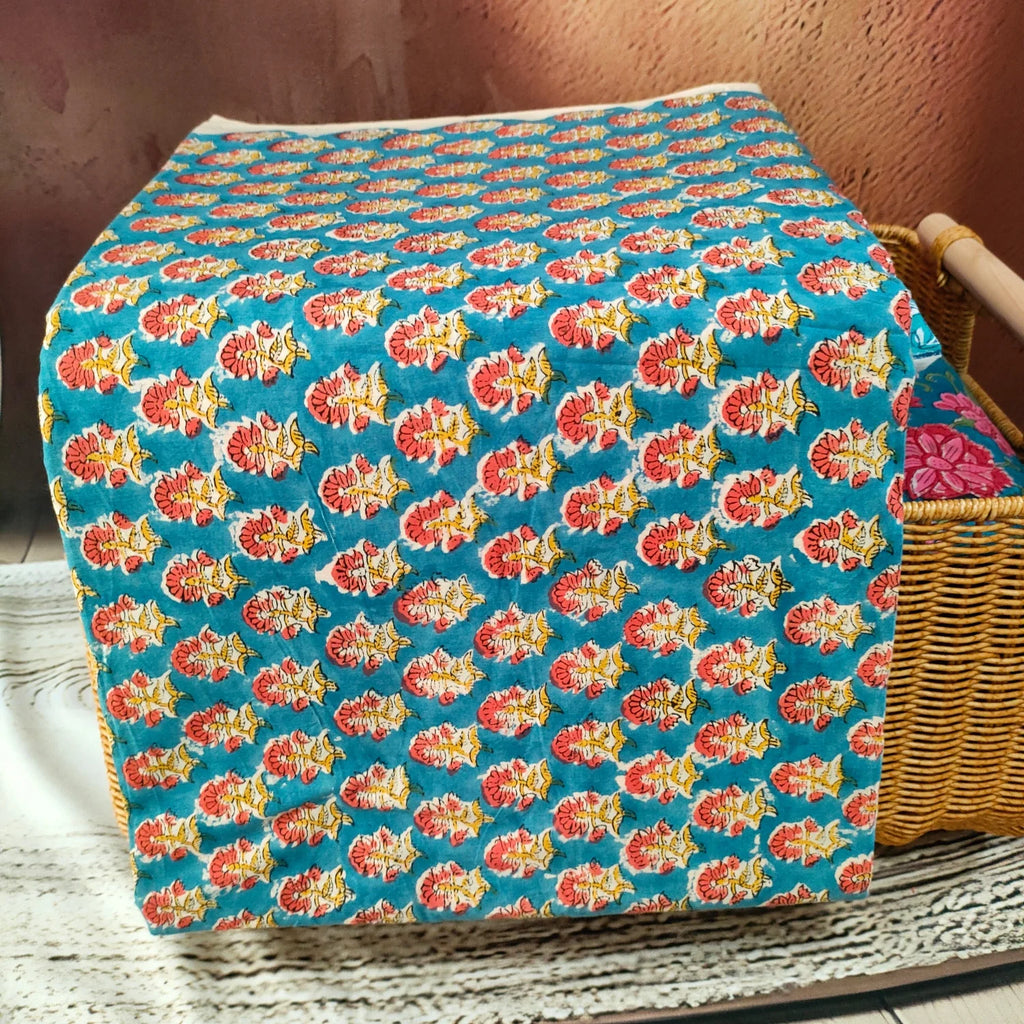 Indian Cotton Fabric Handcrafted Indian Dressmaking Material Hand Block Print Floral cotton fabrics for sewing