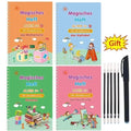 4 Books Magic Book Montessorii Educational Drawing Toys Montessori Education Kids Copy Exercise French Writing Notebook