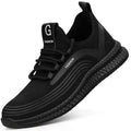 Manlegu Air Mesh Steel Toe Work Shoes Breathable Working Shoes Women Man Safety Shoes Lightweight Puncture-Proof Safety Boots