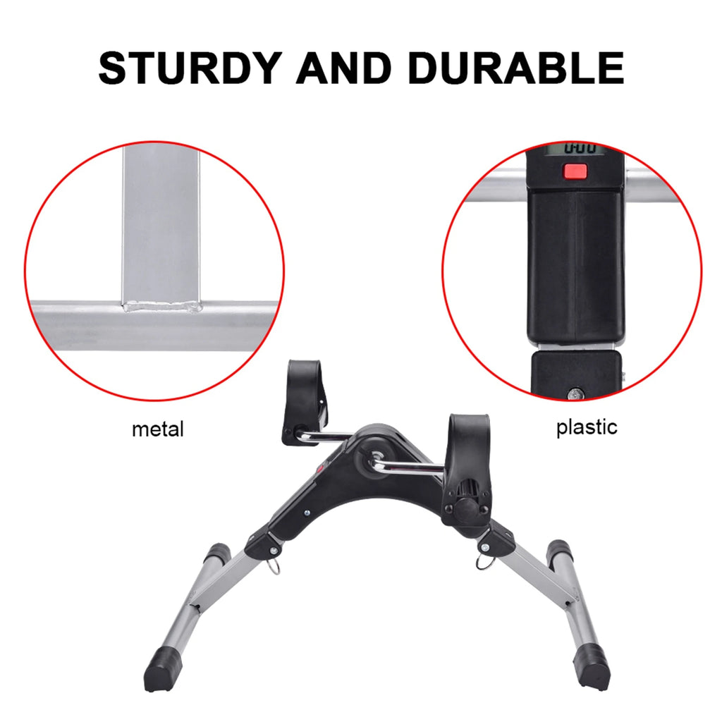 Cycling Pedal Exerciser Indoor Folding Cycling Trainer Cycle Pedal Fitness Exerciser Leg Workout Cycle Trainer Exercise