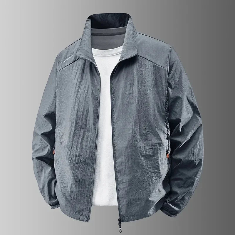 Summer Jackets Men Male Windbreaker Fishing Coats Father Ultrathin Sunscreen Jacket Youth Outerwearing Clohting Traveling Korean
