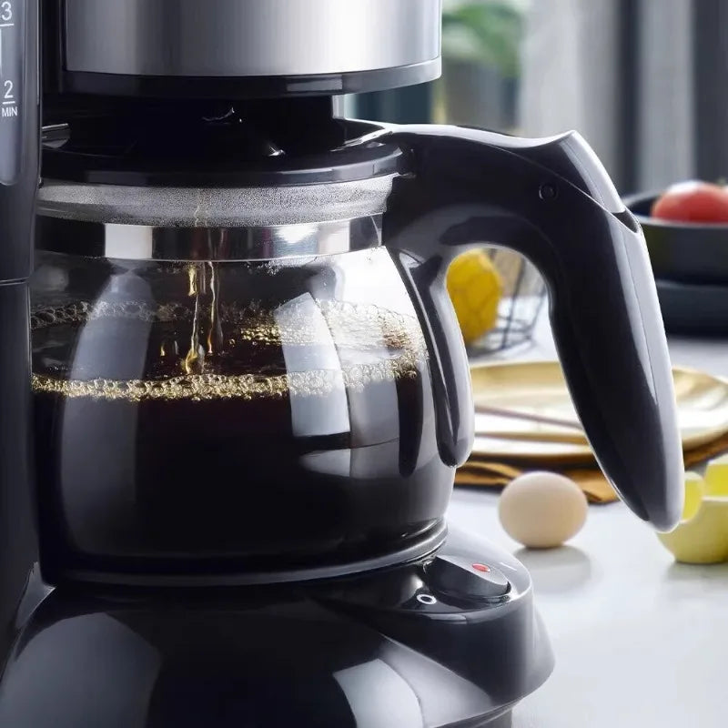 Automatic Espresso Coffee Maker Bean Grinder Milk Frother Fast Heat Compact Home Office Programmable Coffee Makers Black