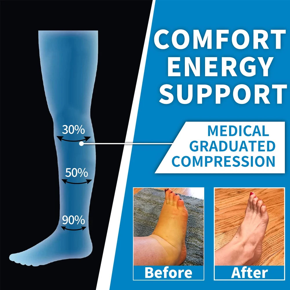 1 pair of sports compression socks for both men and women, warm for running, cycling and playing football