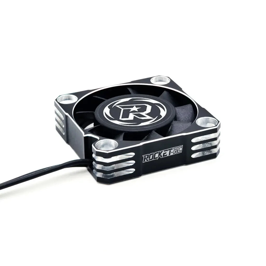 ROCKET-RC 25/30/35/40/50mm Metal Cooling Fan V2 32000/28000/21000/16000/10000RPM for 1/8 1/10 1/12 RC Car 540/550/3650 Motor ESC