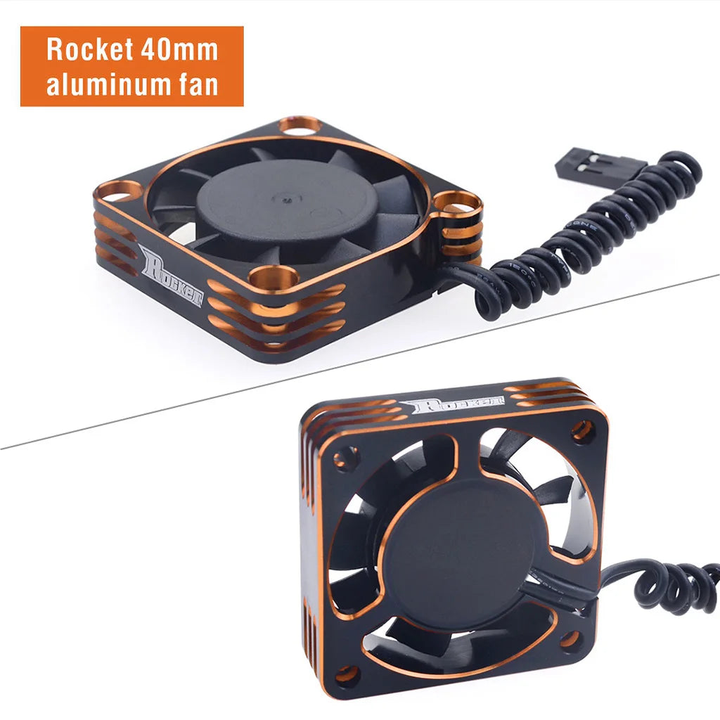 Rocket RC Fan 25mm 30mm 35mm 40mm 50mm SURPASS HOBBY Heat Dissipation Cooling Fan for For 1/10 1/8 Brushless Motor RC Car Part.