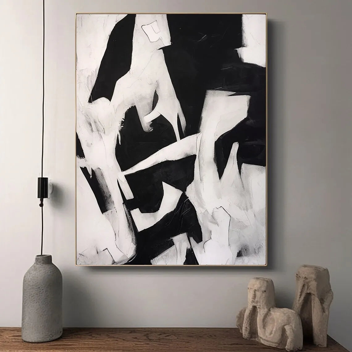 Brown Beige Black Texture Painting Mural Brown Beige Black Minimalist Abstract Painting Modern Abstract Artwork Scandinavian