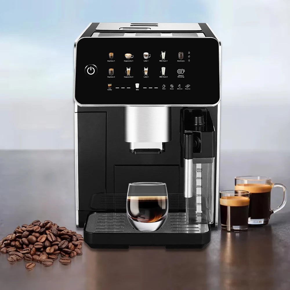 Full Automatic Bean to Cup Cafetera Maquinas De Cafe Smart Coffee Makers Coffee Making Machine Portable Espresso Coffee Machine