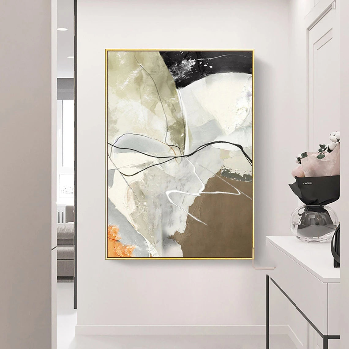Handmade Abstract Canvas Painting Art Large Colorful Painting On Canvas Texture Hand Painted Wall Art Modern Painting Home De