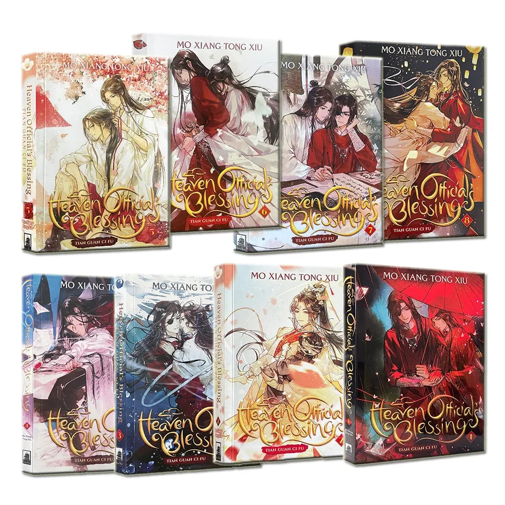 English, Original Book Heaven Official's Blessings: Vol.1-8 Heaven Official's Blessings, Novel Popular BL Mo Xiang Tong Xiu