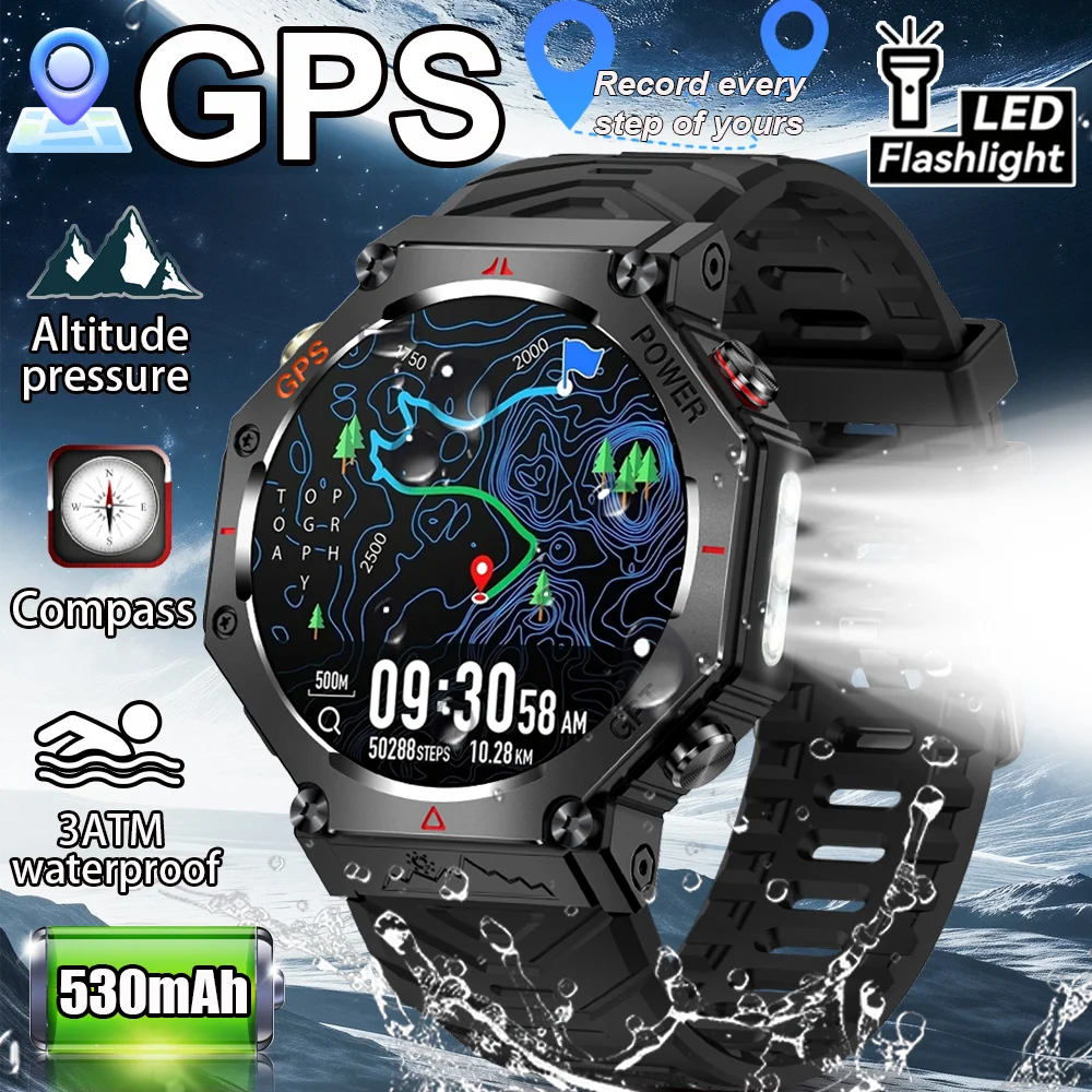 New GPS Smart Watch 1.39inch HD Pixel 360*360 Full Touch Screen AI Smart Assistant Health Monitoring Smartwatches for Men Women