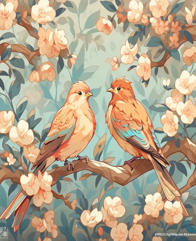 Painting Paints By Numbers Artistic bird illustration Wall Art Crafts Supplies Adults Handmade Paint Kit Canvas Picture