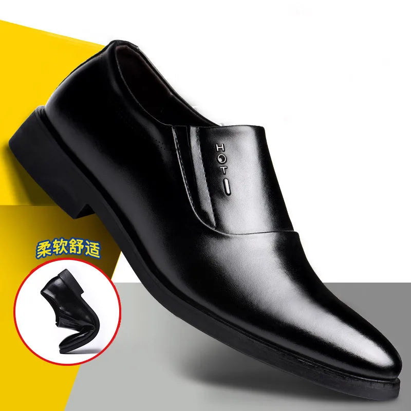 Elegant Men's Dress Shoes 2023 Summer Social Shoes Men's Fashion Elegant Formal Wedding Shoes Men's Set Office Oxford Shoe Men - Free Item Weekend (50% off).
