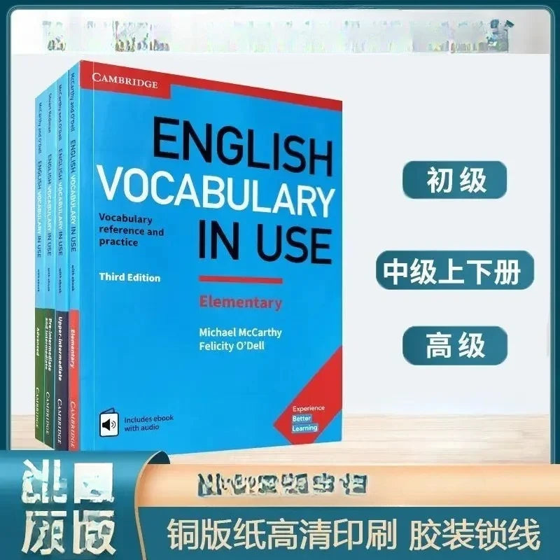 2026 Textbook 3 Cambridge English Grammar Book 4 Cambridge English Vocabulary Book Advanced English Grammar Reading Book