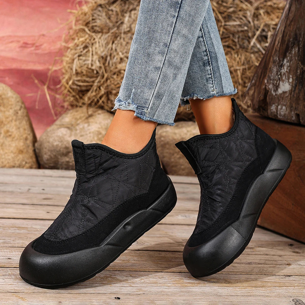 Women's cotton shoes for winter 2025 casual fashion versatile warm slip-resistant wear-resistant sole free shipping shoes for