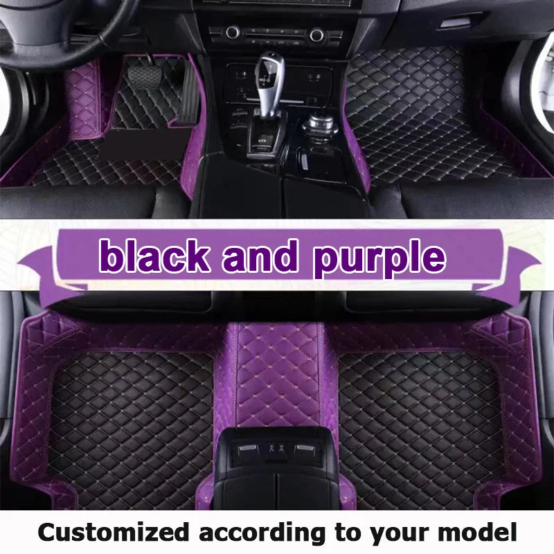 Custom Automotive Car Floor Mats For Mercedes W124 1985 1986 1987 1988 1989 Auto Luxury Leather Men Women Car Mats Full Coverage