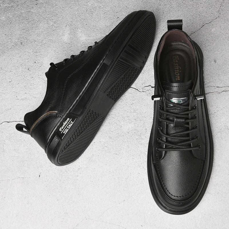 Genuine Leather Men Casual Shoes Comfortable Men's Skateboard Footwear All-match Leisure Walk Sneakers Tenis Masculino Trainers