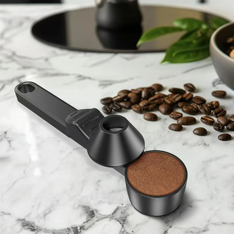 1 Pcs Coffee Scoop With Funnel For Reusable K-cup Coffee Pot 2 Tablespoon Capacity Coffee Measuring Spoon Kitchen Accessories - Free Item