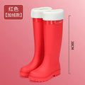 High-Tube Women's Rain Boots Fashionable Korean Style Waterproof Non-Slip Winter Snow Boots Outdoor Wear Cross-Border Popular - Free Item Weekend (50% off).