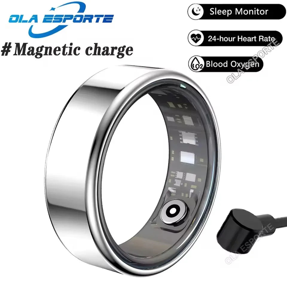 New Smart Ring Waterproof Health Monitor Smartring Take Photo Exercise Record Bluetooth Ring Birthday Gift Men Women