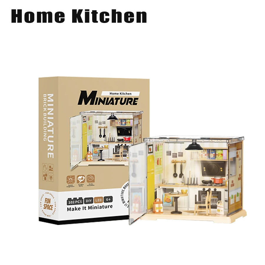 DIY Miniature House Kit - 3D Puzzle Assembly with Exquisite Furniture Decor, Ideal Birthday & Christmas Gift