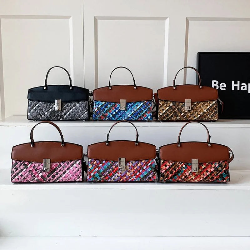 Ladies Hand Bags Made Of Fine Leather Featuring Classic Paris Style And Casual Vintage Chic Look