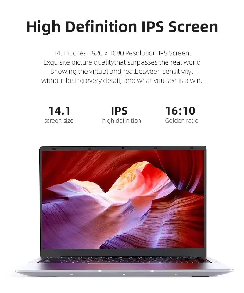 Windows 11 Pro Office Laptops Intel Core i7 9850H 16GB RAM 1TB SSD Gamer Study notebook Computer PC