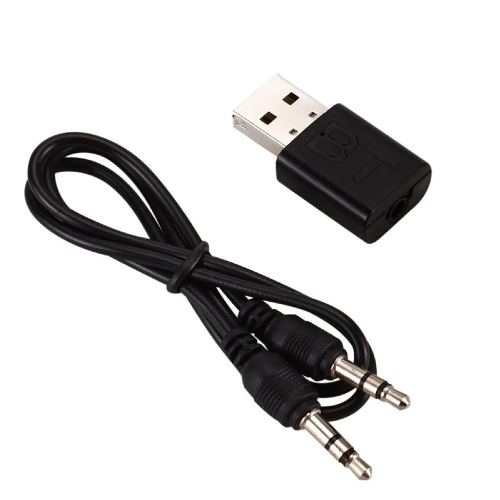 2 In 1 Bluetooth 5.0 Receiver Wireless Bluetooth Adapter 3.5mm Jack AUX Auto Stereo Music USB Dongle For PC TV Speaker Headphone