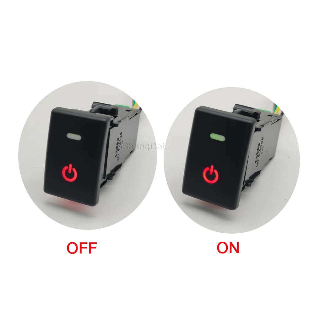 Car LED Spotlight Radar Fuel tank Rearview Steering Wheel Heating Button Switch with Wire for ISUZU MU-X D-MAX SPARK CROSS