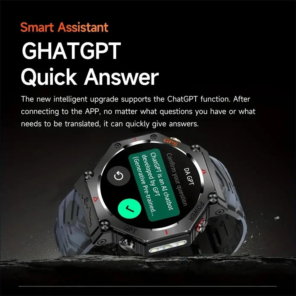 New GPS Smart Watch 1.39inch HD Pixel 360*360 Full Touch Screen AI Smart Assistant Health Monitoring Smartwatches for Men Women