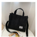 Women Handbag Simple Corduroy Portable Large Capacity HandBag Ins Fashion Trend Small Square Handbag Single Shoulder Bags - Free Items Weekend.