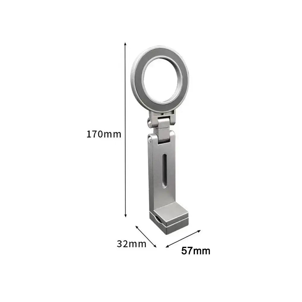 Magnetic Airplane Phone Holder Universal Travel Desk Cell Phone Mount Stand Foldable 360° Rotation Selfie Stick Phone Support