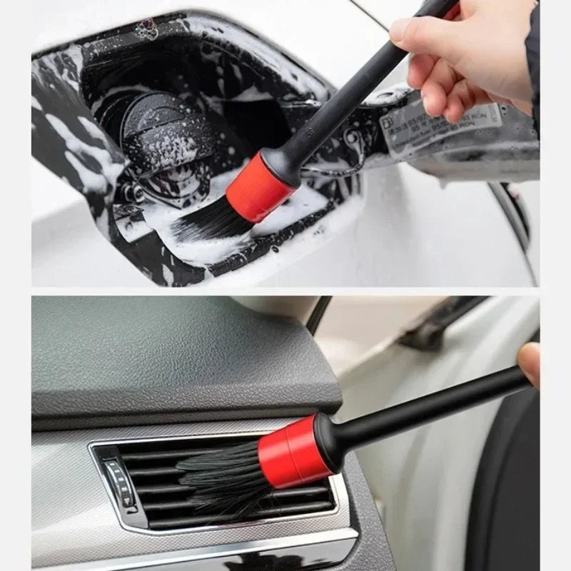 Car Cleaning Brush Kit – Automotive Detailing Brushes for Interior, Exterior & Wheel Rims, Multi-Size Plastic Cleaning Tools
