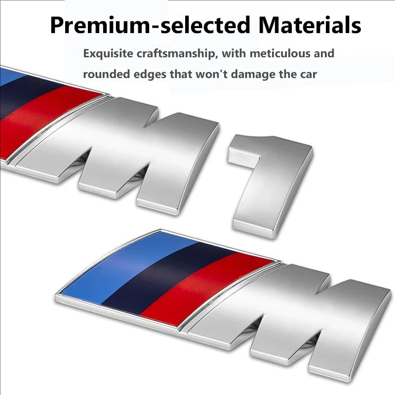 3D ABS Black Emblem Car Fender Badge Trunk Sticker For Mini M Logo M1 M2 M3 M4 M5 M6 M7 F48 E83 F39 F10 F30 G01 E84 Accessories