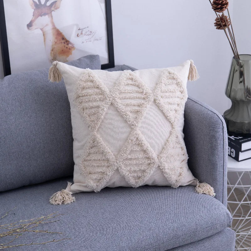45 * 45/30 * 50cm Moroccan Bohemian Plucked Nordic Style Pillowcase Hotel Home Living Room Sofa Cushion Cover