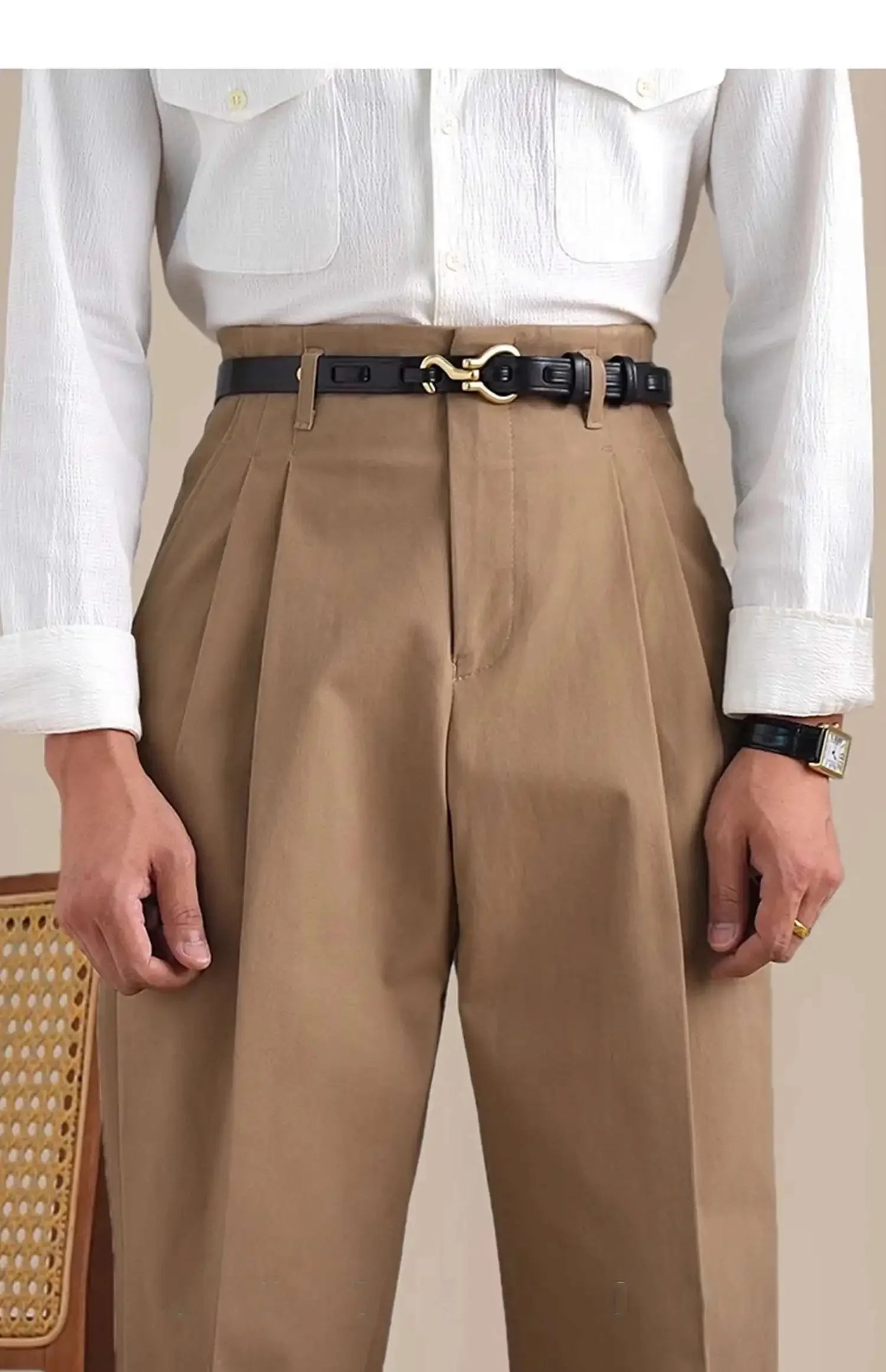 Men Dress Pants Men's Trendy Cotton 2025 Mens Social European Style Business Casual Pants Black White Trousers Formal Pants