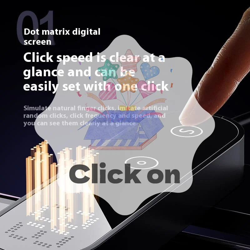Screen Auto Clicker Simulated Finger Clicking For TikTok Smart Phone App Video Live Streaming Screen Touch Tripods Tapper Device