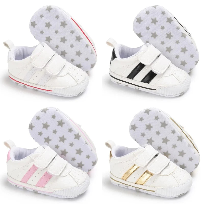 Spring and Autumn Style Baby Walking Shoes Baby White Shoes Casual Single Shoes For Boys and Girls Anti Slip Baby Shoes