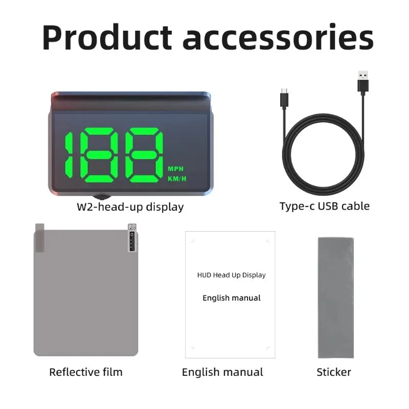 GPS Head-Up Display Auto Electronics HUD Projector Digital Display for All Car Speedometer Accessories KMH/MPH Car Accessories