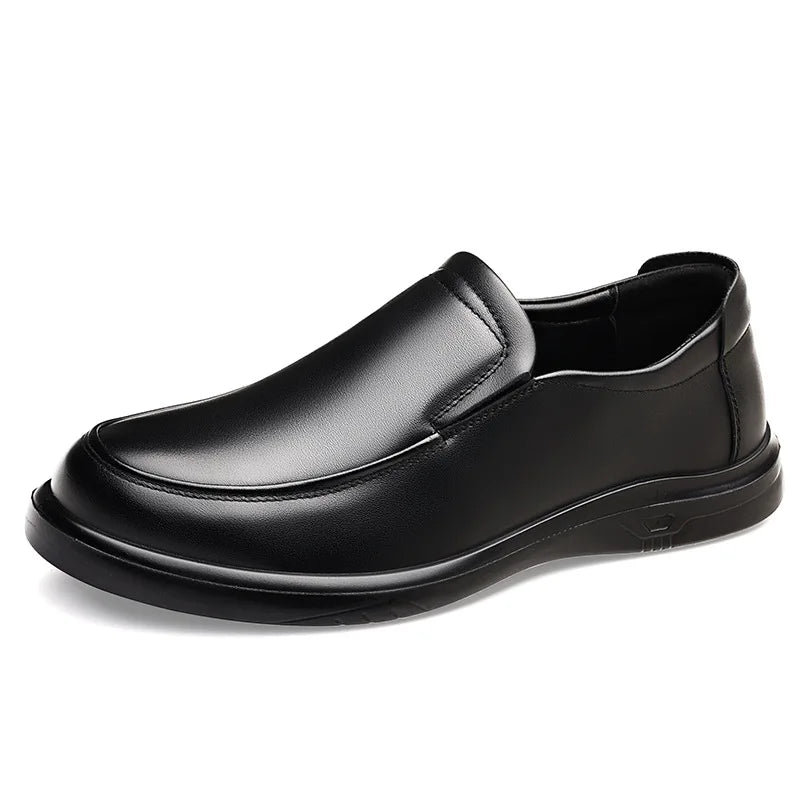 New Designer Solid Color Dress Shoes for Men Spring Autumn Fashion Leather Shoes Man Soft Sole Business Casual Shoe Male