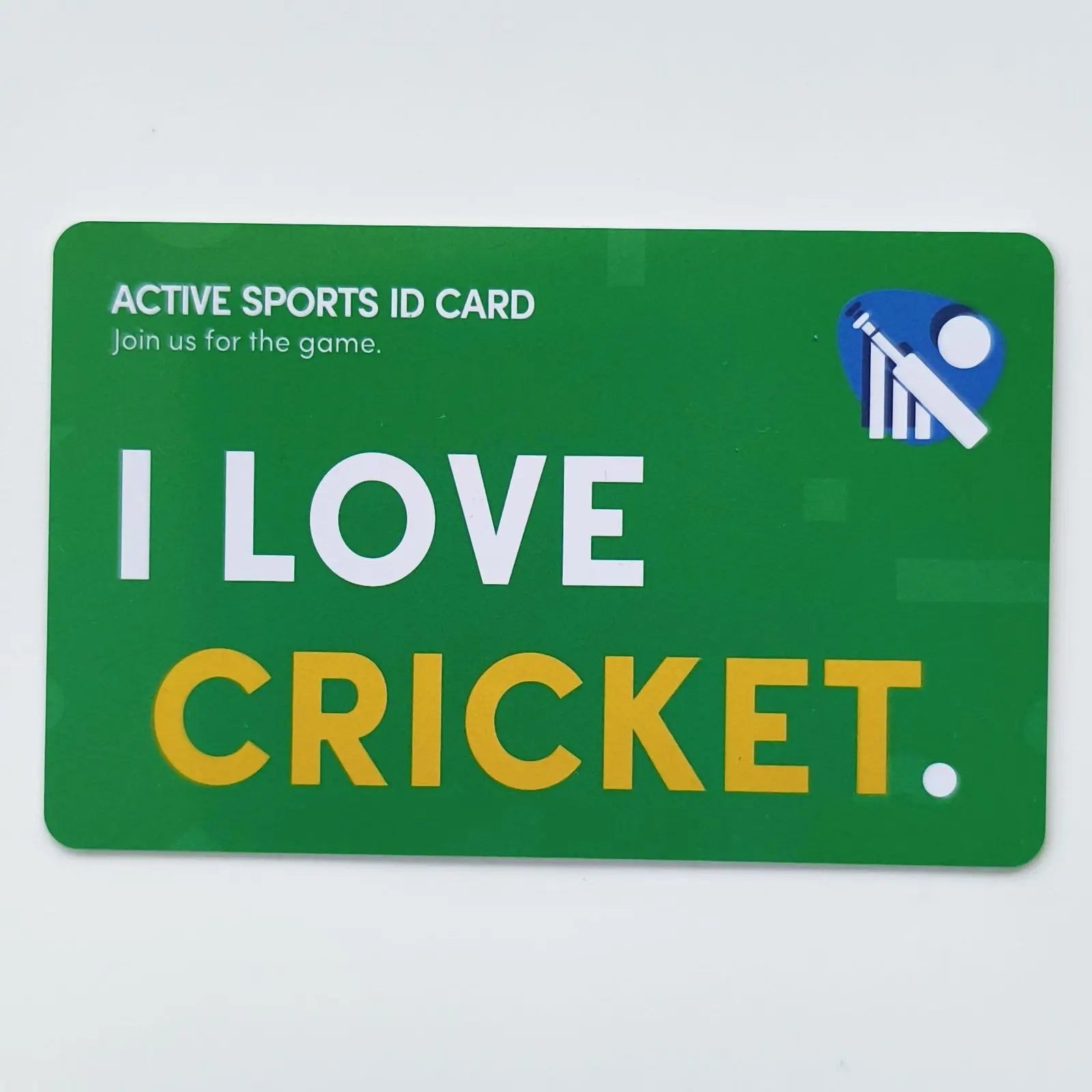 i love baseball basketball football cricket Card Games cycling golf Fitness Singing Table tennis Skating Active sports id card