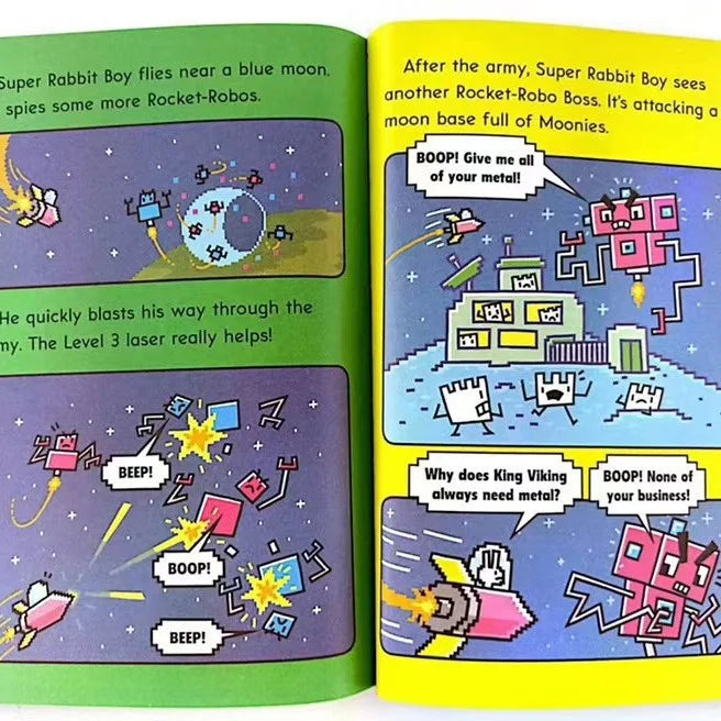 16 Book/Set Press Start English Story Picture Books for Children Learn English Reading Books for 5-8Year-Old Kids