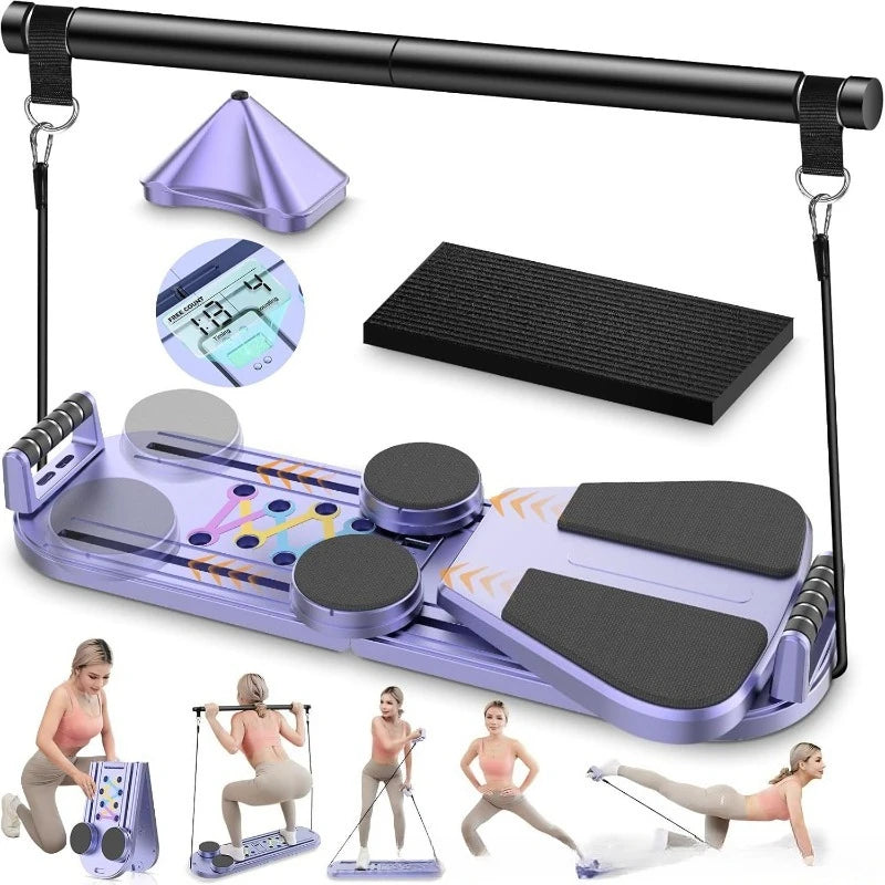 Pilates Board, Resistance Bar Workout, Abdominal Core Training, Home Fitness Equipment