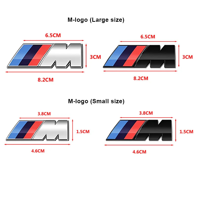 3D ABS Black Emblem Car Fender Badge Trunk Sticker For Mini M Logo M1 M2 M3 M4 M5 M6 M7 F48 E83 F39 F10 F30 G01 E84 Accessories