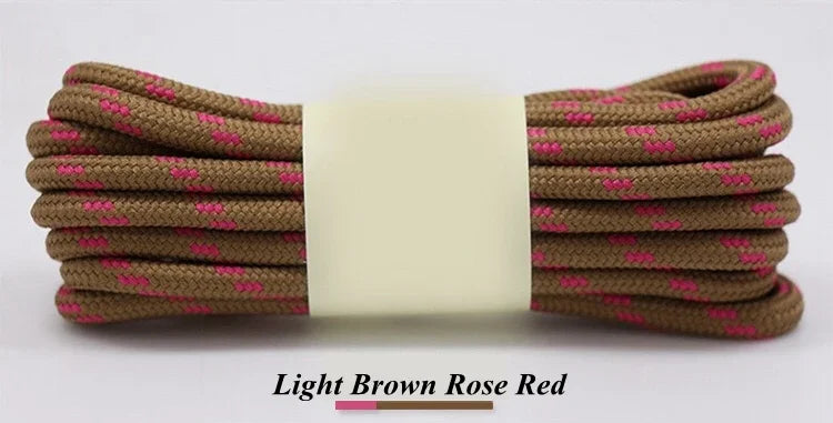 Bold Round Hiking Shoe laces Sneakers Shoelaces High Top Outdoor Walking Boot Laces Shoes Strings Diameter 0.5CM Shoelace 1Pair - Free Item