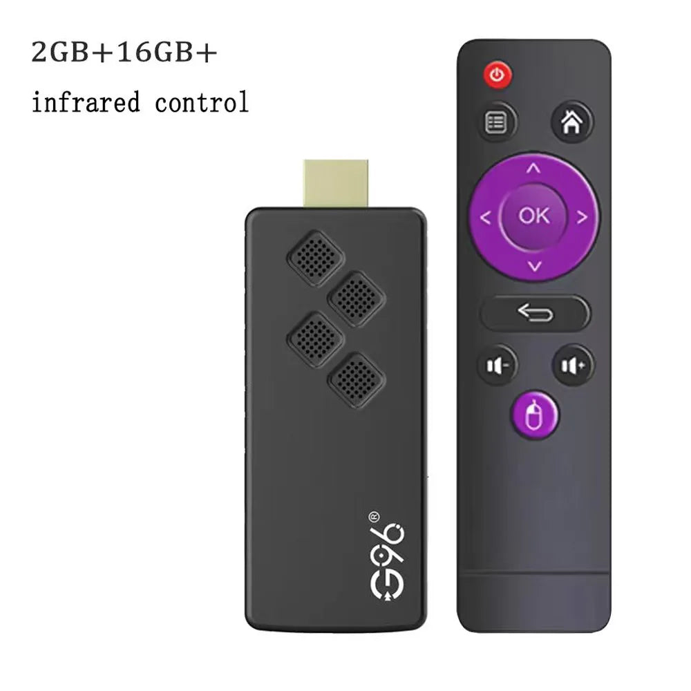 New Smart TV Stick Q2 High-performance Android 14.0 4K Ultra HD Dual Wifi 6 Bluetooth 5.0 Multi Language Streaming Media Player