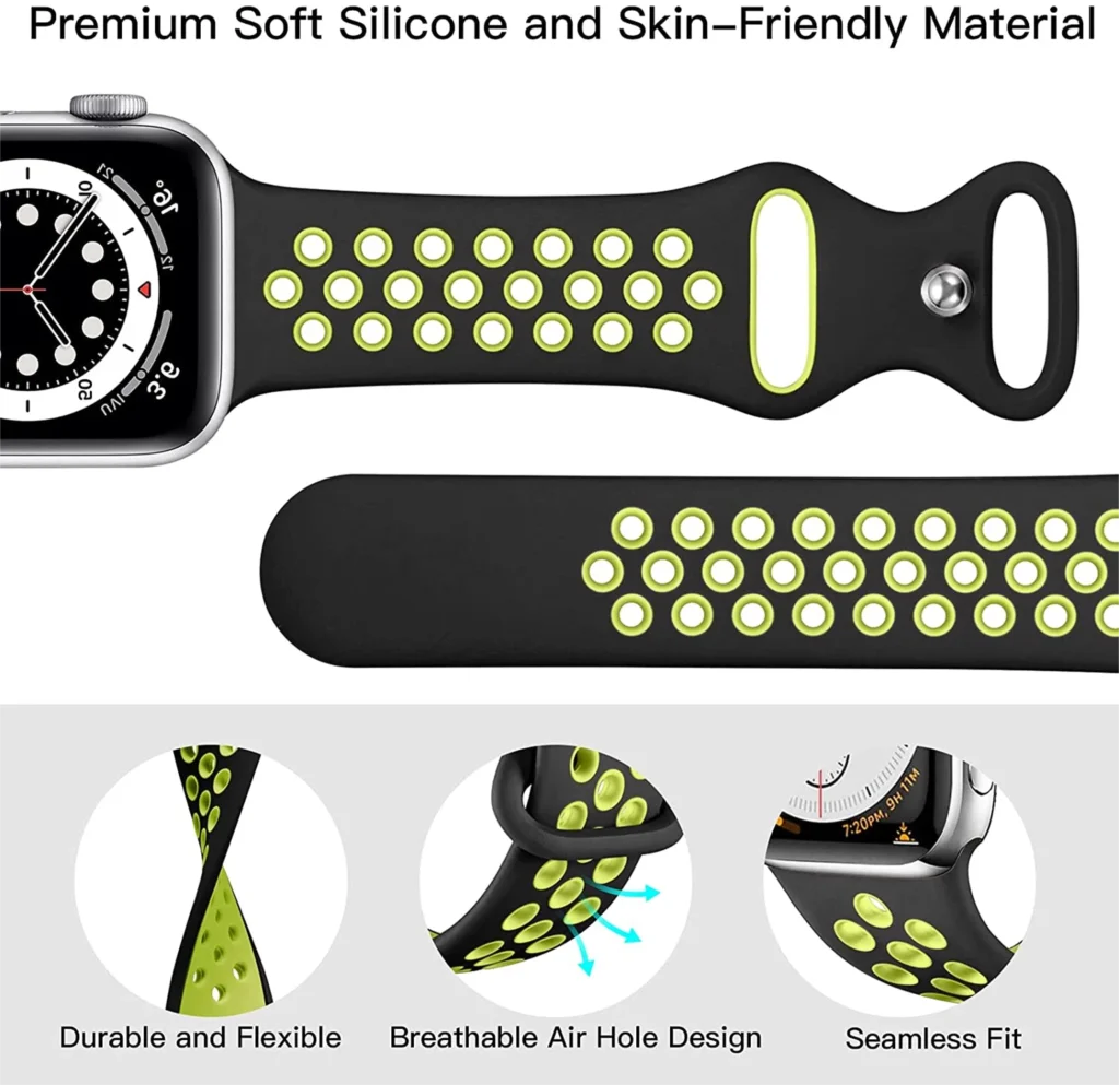 Silicone strap for Apple watch band 44mm 40mm 42mm 46mm 49mm correa bracelet iwatch ultra 2 3 series 6 se 7 8 9 10 11 45mm 41mm