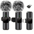 K1 Wireless Lavalier Microphone Mini Audio Video Recording Mic For iPhone Android Laptop Live Gaming Mobile Phone Microphone
