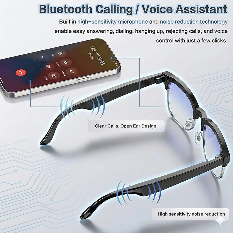 2026 New Upgrade Smart Glasses With Camera Video Recording AI Photo Recognition Bluetooth Call Translation Voice Sunglasses Men